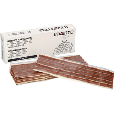 Invento Кафяви дебели вложки за ремонт на безкамерни гуми за камиони 200x6 мм, 25 бр (510-1863)