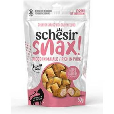 Schesir Cat Snax! pochoutka Vepřové polštářky 60 g