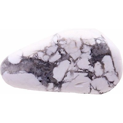 Nefertitis Howlit bílý (magnezit) tromlovaný - XL - cca 3 - 4 cm