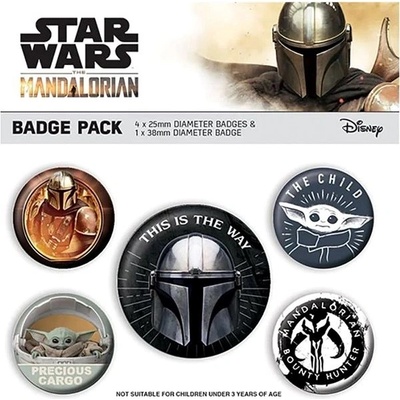 Pyramid International sada placek Star Wars Mandalorian This is the Way – Zboží Dáma