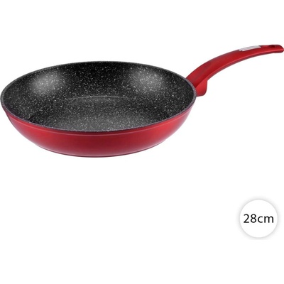 Perfect Home Pánev 28cm na indukci nepřilnavá, granit Metal Red, 10405