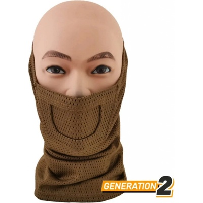Nákrčník Cygnus Armory Face Warrior Gen2 Coyote – Zboží Dáma