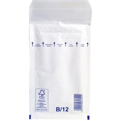Bublinková obálka B12, vonkajší rozmer: 140x225mm, vnútorný rozmer: 120x215mm