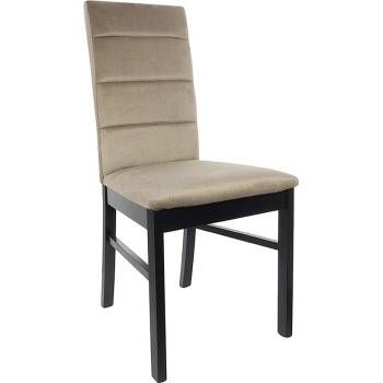 BRW Трапезен стол ostia бежов / черен (d09-txk_ostia-tx058-1-element_06_beige)