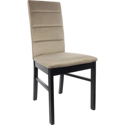 BRW Трапезен стол ostia бежов / черен (d09-txk_ostia-tx058-1-element_06_beige)