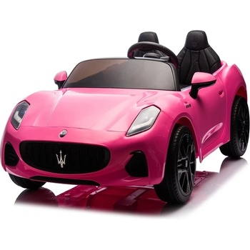 ROLLZONE Maserati GranTurismo Folgore 12V - Детска акумулаторна кола, Двуместна, Розова, EVA гуми (XB-1088-pink)