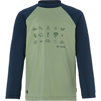 Vaude Детска спортна тениска Vaude Kid's Solaro L/S T-Shirt III Sport shirt - Willow Green - размер 92 (EU) (704-4893-0511)