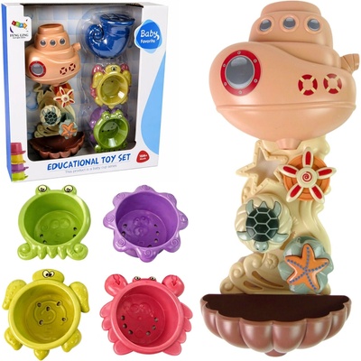 LEAN Toys Sea Animals Sea Waterfall Kúpanie Set