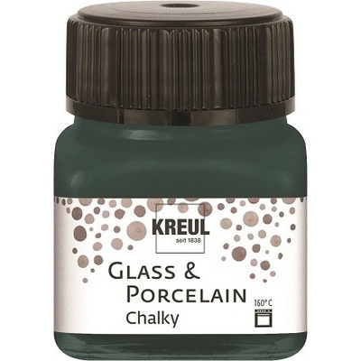 Křídové barvy na sklo a porcelán Kreul 20 ml Cottage Green