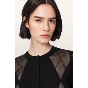 AllSaints жилетка дамска с вълна BERN CARDIGAN (W007KF)