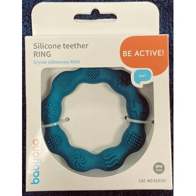 Baby Ono kousátko pro kojence silikon kroužek modrá 825/03 – Zboží Dáma