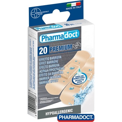 PHARMADOCT Náplasť PREMIUM 20 ks (hypoalergénna,hodvábna)