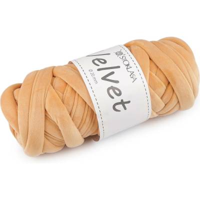 Příze Marshmallow silná Velvet Ø20 mm 500 g Varianta: 14 béžová velbloudí, Balení: 1 ks
