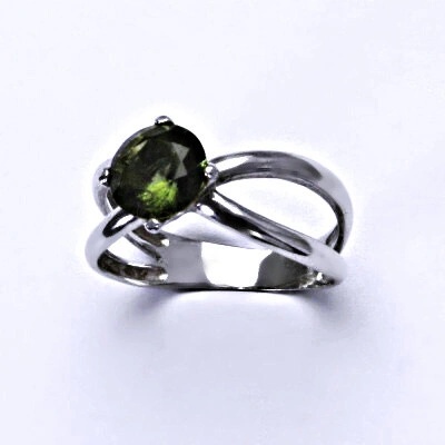 Čištín Zlatý bílé i žluté zlato přírodní vltavín T 1265