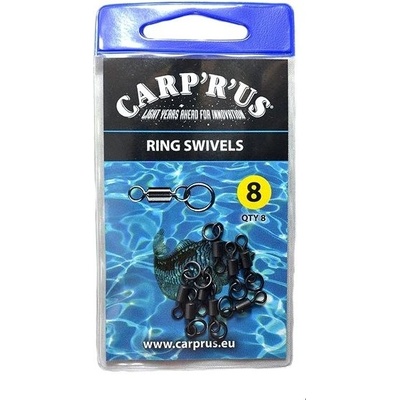 Carp ´R´ Us Obratlík s kroužkem Ring Swivel veľ.8 8 ks