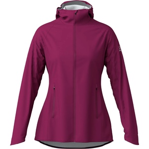 Löffler Дамско водоустойчиво яке за колоездене Löffler Women's Hooded Jacket WPM Pocket Cycling jacket - Bordeaux - размер 46 (EU) (151-0641-0617)