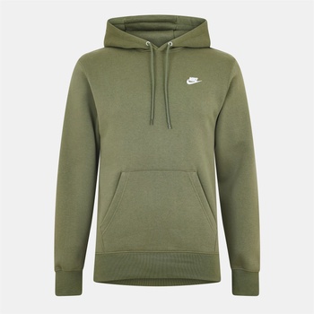 Nike Мъжки суичър Nike Sportswear Club Fleece Pullover Hoodie Mens - Olive/White