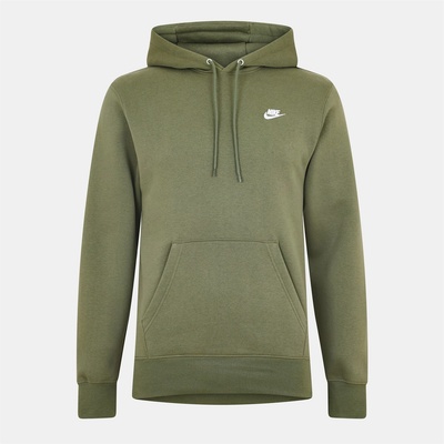 Nike Мъжки суичър Nike Sportswear Club Fleece Pullover Hoodie Mens - Olive/White