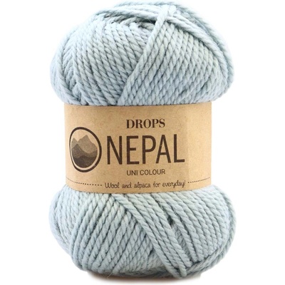 Drops Nepal Uni 7120 světlá šedomodrá