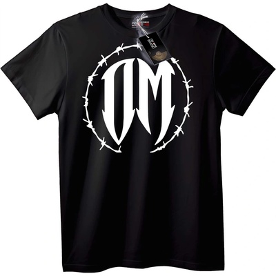 NOONEBRAND Тениска M лого с бодлива тел - 2XL, Black