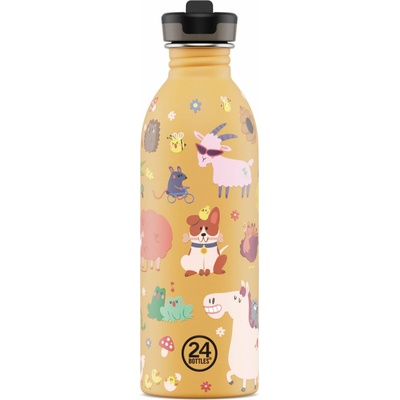 24Bottles Fľaša na vodu Urban Bottle Kids Farm Friends 500 ml