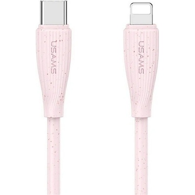 Usams SJ717USB04 Type-C – Lightning 100cm růžový