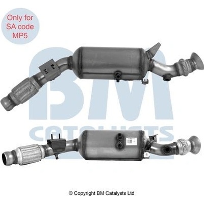 Filtr sazových částic, výfukový systém BM CATALYSTS BM11461H