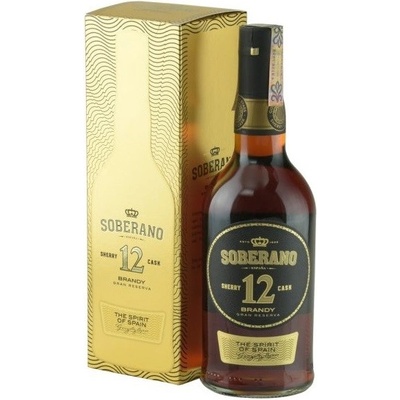 Soberano 12yo Brandy Gran Reserva 38% 0,7 l (karton)