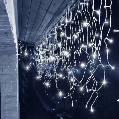 Flamenco Mystique Flamenco Mystique LED Icicle světla 500 studená bílá délka 25 m bílý kabel