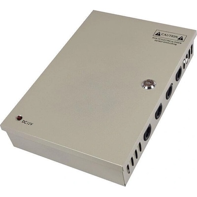 Bravas Захранващ блок 12v 15a 18 канала със защита, метална кутия (pa86)