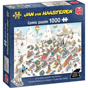 Jumbo Пъзел Jumbo от 1000 части - Забавни приключения на ски пистата (1110100615)