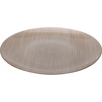 Home Styling Collection Skleněný plochý talíř KARNEOL 32 cm zlatá