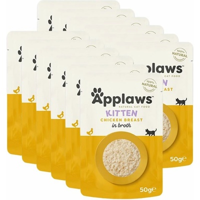 Applaws Kitten Kapsička pro koťata s kuřecími prsy v vývaru 12 x 50 g