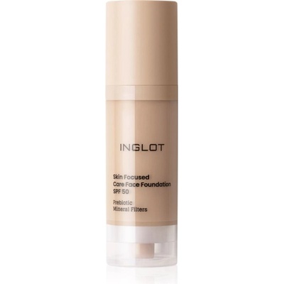 Inglot Skin Focused Care Face Foundation SPF50 krycí make-up 303 Porcelain Beige 30 ml