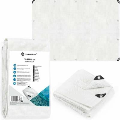 SPRINGOS Брезент Ga2179 3 x 4 м бял прозрачен (GA2179)