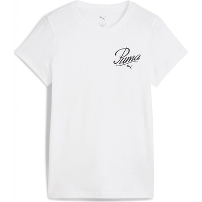 PUMA Dámske Tričko s krátkym rukávom ESS SCRIPT TEE 68498202 Biela