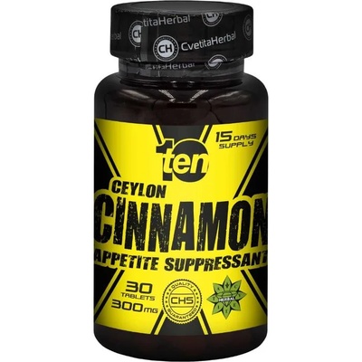 Cvetita Herbal 10/ten Ceylon Cinnamon, 300 mg, 30 таблетки, Cvetita Herbal