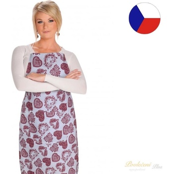 Bellatex zástěra Dita krajkové srdce