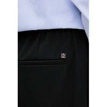 HUGO Панталон hugo в черно с широка каройка, с висока талия 50545295 (50545295)