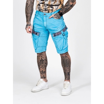 Cipo & Baxx pánske kraťasy CK243 BABY BLUE tyrkysová