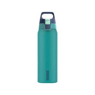 SIGG - Insulated drinking bottle - Thermos bottle Shield Therm One Multicolor Ocean - carbonated drinks - leak-proof - dishwasher safe - BPA-free - 90% recycled stainless steel - green - 0.75L - 6228.10