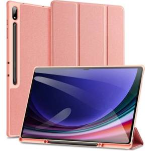 Dux Ducis Калъф за Samsung Tab S10 Ultra LTE DUX DUCIS DOMO, с функция за поставяне в изправено положение, с ефект на кожа, активен FLIP, държач за стилус, РОЗОВО (GP-162914)