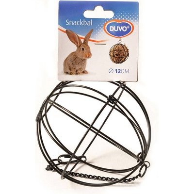 Duvo Plus SnackBall for Rodents - Метална топка за пълнене с лакомства за зайци гризачи 8 см