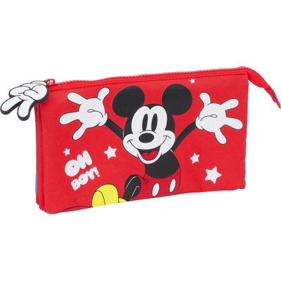 Mickey Mouse Clubhouse Двоен Моливник Mickey Mouse Clubhouse Fantastic Син Червен 22 x 12 x 3 cm