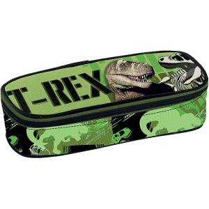 Graffiti Ученически квадратен несесер Graffiti T-Rex - С 1 цип (231343) - baby