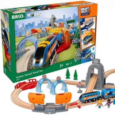 Brio 33972 Smart Tech Sound Cestovný set s tunelmi