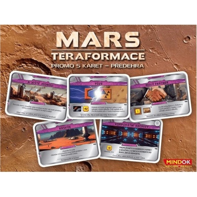 Mindok Mars: Teraformace Předehra sada 5 promo kariet rozšírenie CZ