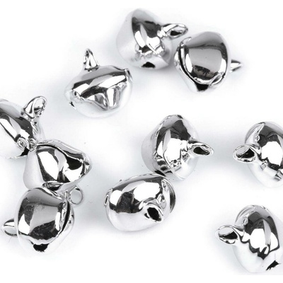Rolničky 13x16 mm stříbrná 10ks