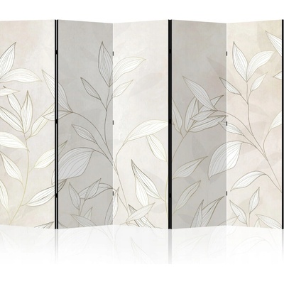 LUMASOUL Paraván oboustranný 225 x 172 cm přírodní industriální styl