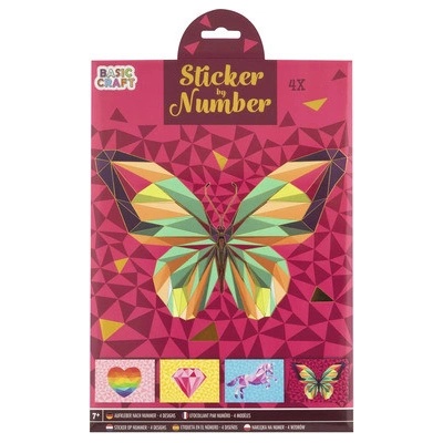 DIY kreatívna sada nálepky čísla B 100082